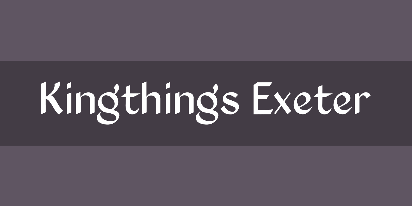 Beispiel einer Kingthings Exeter Regular-Schriftart